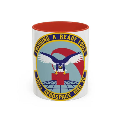 305th Aerospace Medicine Squadron (U.S. Air Force) Accent Coffee Mug 11oz Red - Go Mug Yourself