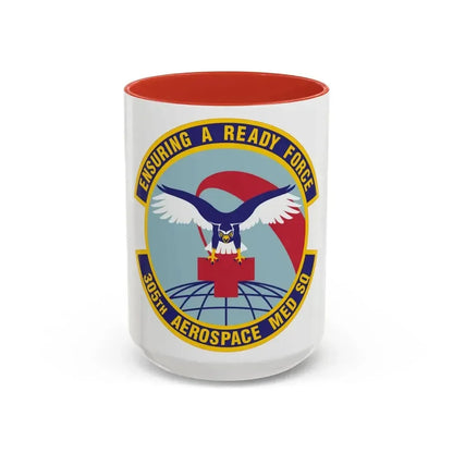 305th Aerospace Medicine Squadron (U.S. Air Force) Accent Coffee Mug 15oz Red - Go Mug Yourself