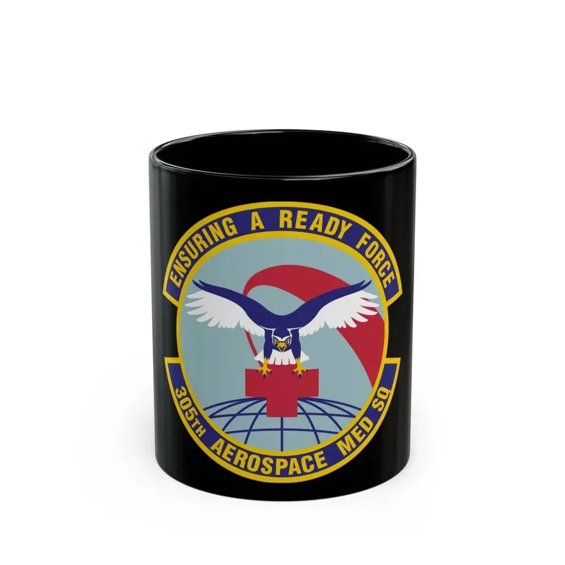 305th Aerospace Medicine Squadron (U.S. Air Force) Black Coffee Mug 11oz - Go Mug Yourself