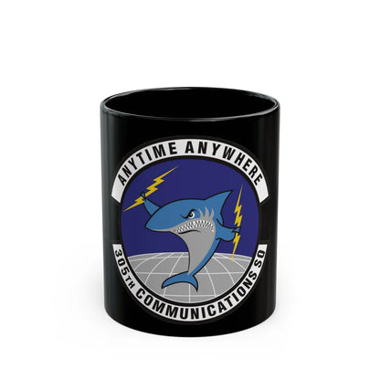 305th Communications Squadron (U.S. Air Force) Black Coffee Mug-11oz-Go Mug Yourself