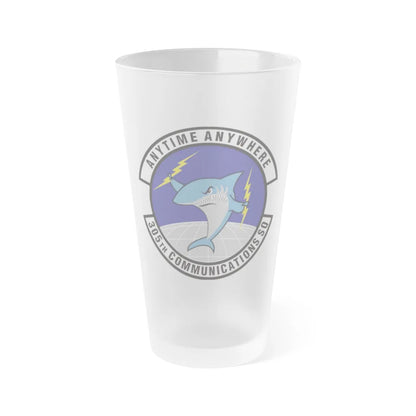 305th Communications Squadron (U.S. Air Force) Frosted Pint Glass 16oz-16oz-Frosted-Go Mug Yourself