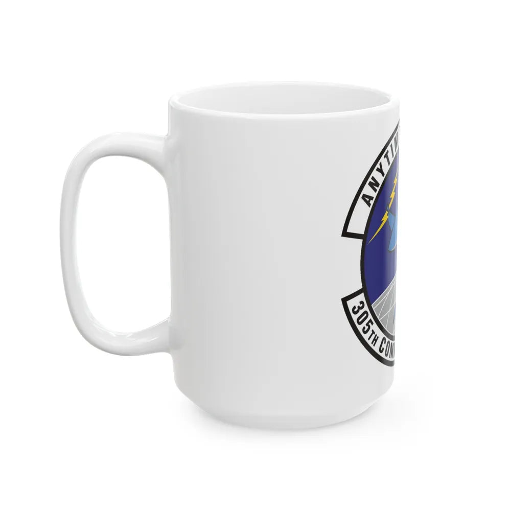 305th Communications Squadron (U.S. Air Force) White Coffee Mug-Go Mug Yourself