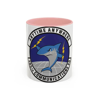 305th Communications Squadron (U.S. Air Force) Accent Coffee Mug 11oz Pink - Go Mug Yourself