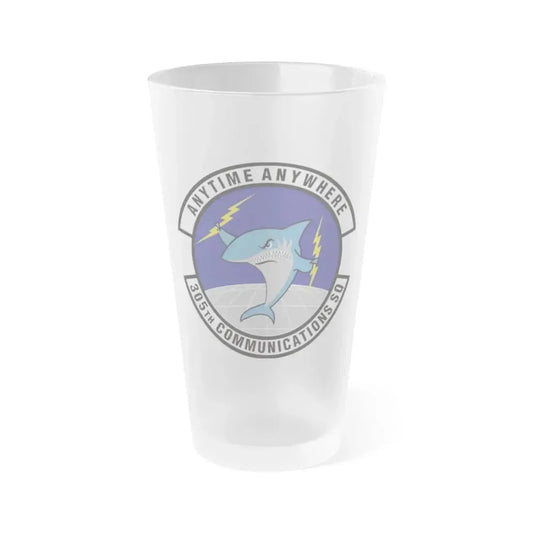 305th Communications Squadron (U.S. Air Force) Frosted Pint Glass 16oz 16oz Frosted - Go Mug Yourself