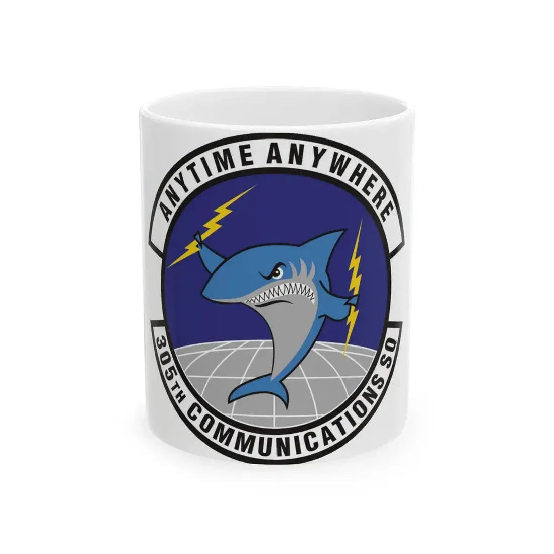 305th Communications Squadron (U.S. Air Force) White Coffee Mug 11oz - Go Mug Yourself