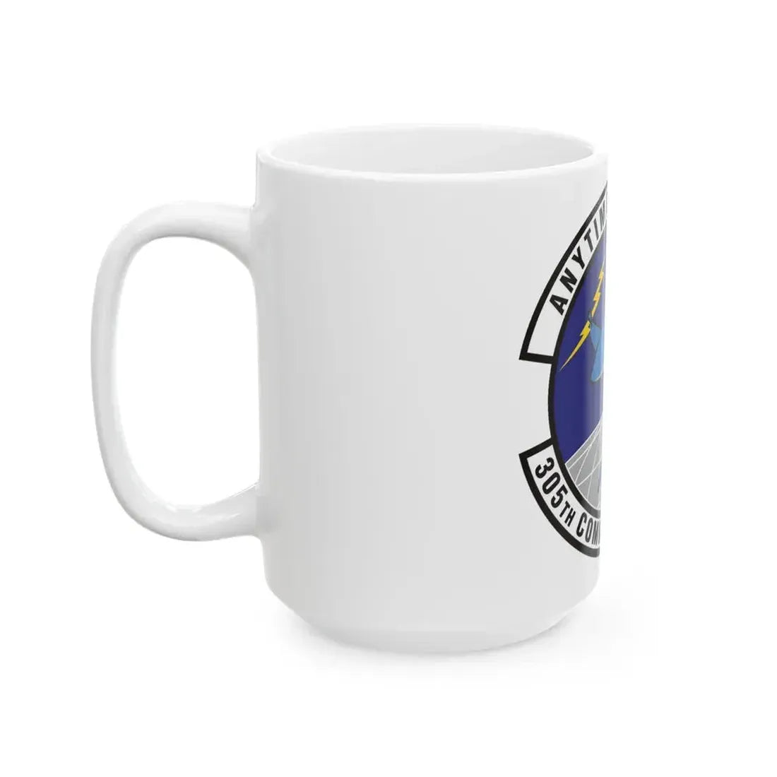 305th Communications Squadron (U.S. Air Force) White Coffee Mug - Go Mug Yourself