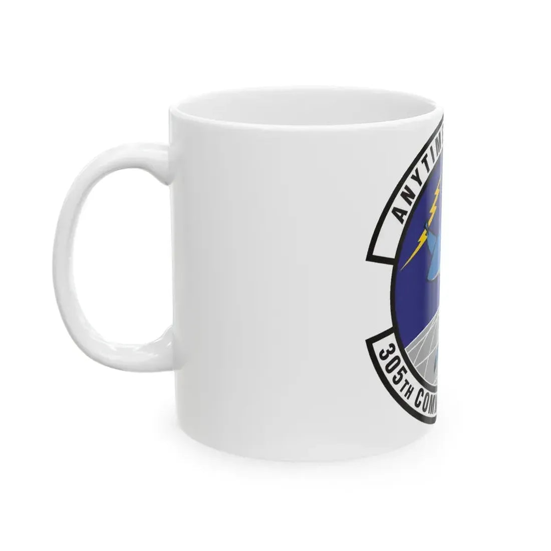 305th Communications Squadron (U.S. Air Force) White Coffee Mug - Go Mug Yourself
