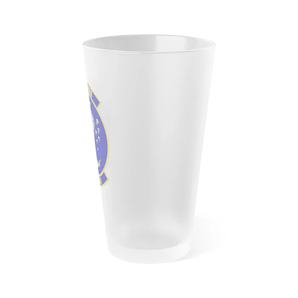 305th Expeditionary Airlift Squadron (U.S. Air Force) Frosted Pint Glass 16oz-Go Mug Yourself