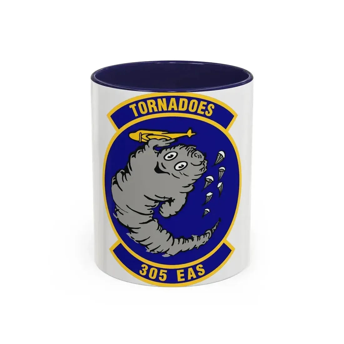 305th Expeditionary Airlift Squadron (U.S. Air Force) Accent Coffee Mug 11oz Navy - Go Mug Yourself