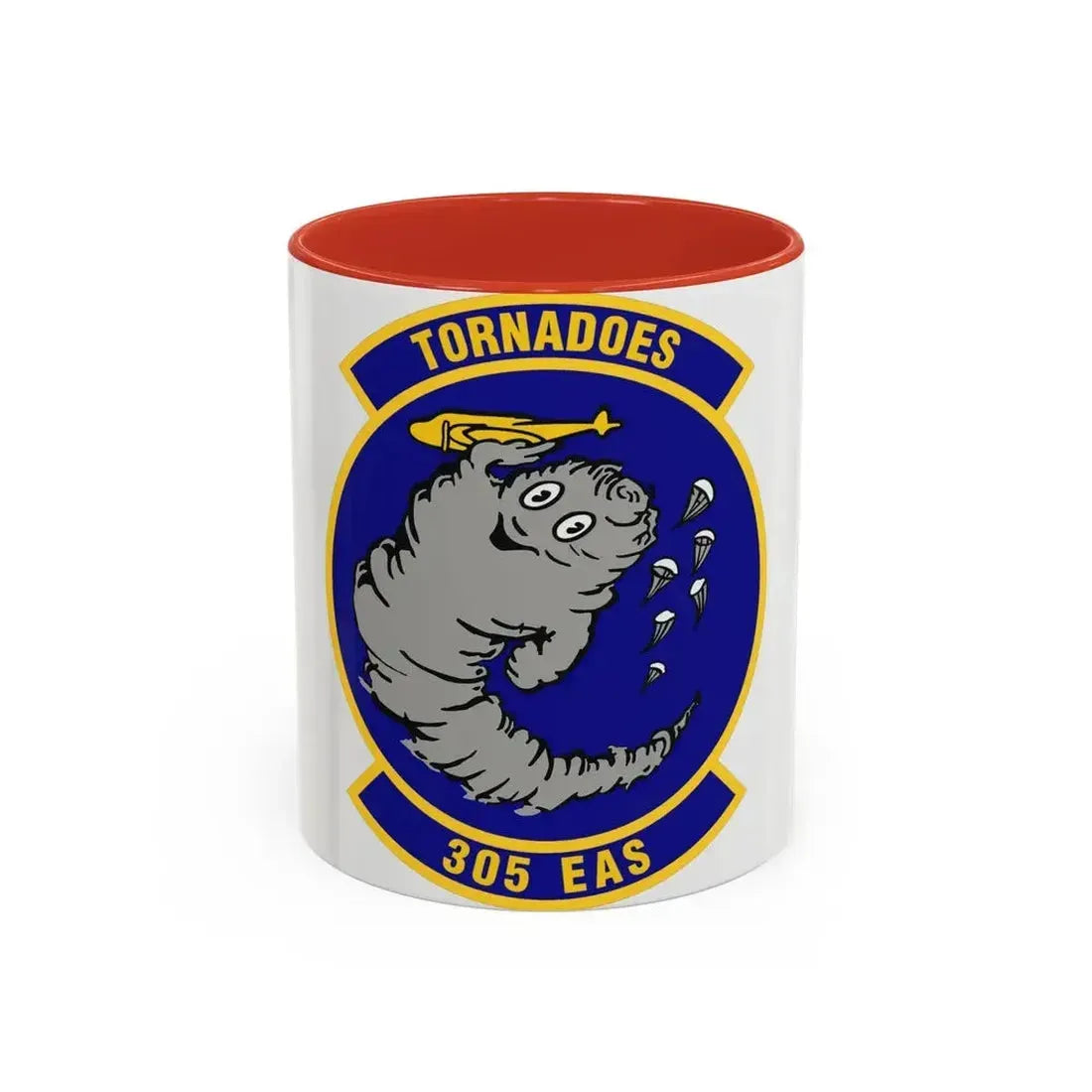 305th Expeditionary Airlift Squadron (U.S. Air Force) Accent Coffee Mug 11oz Red - Go Mug Yourself