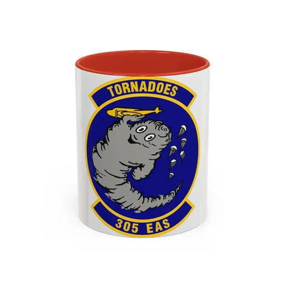 305th Expeditionary Airlift Squadron (U.S. Air Force) Accent Coffee Mug 11oz Red - Go Mug Yourself