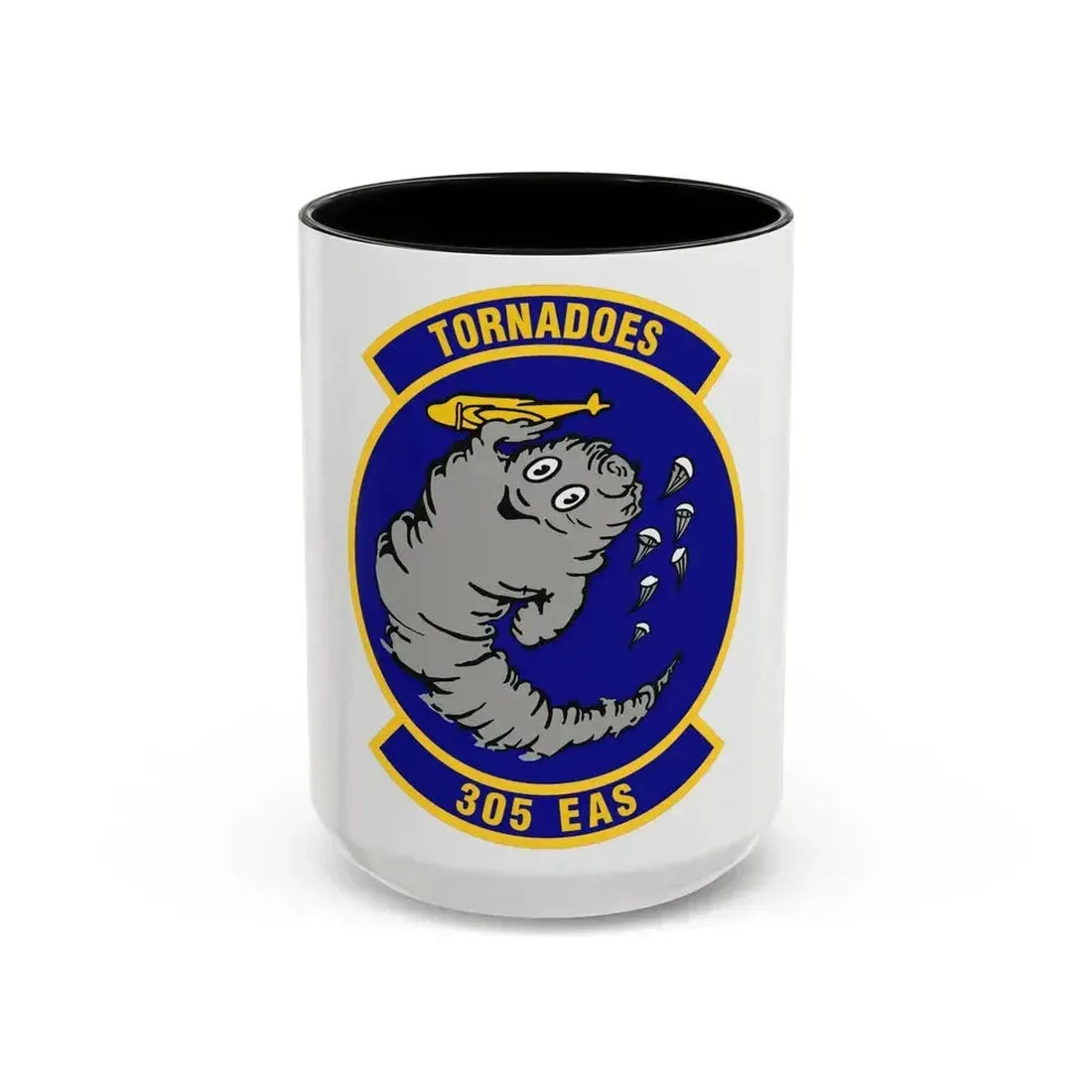 305th Expeditionary Airlift Squadron (U.S. Air Force) Accent Coffee Mug 15oz Black - Go Mug Yourself