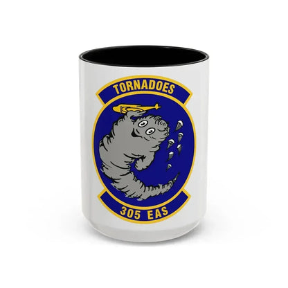 305th Expeditionary Airlift Squadron (U.S. Air Force) Accent Coffee Mug 15oz Black - Go Mug Yourself