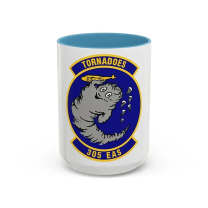 305th Expeditionary Airlift Squadron (U.S. Air Force) Accent Coffee Mug 15oz Light Blue - Go Mug Yourself