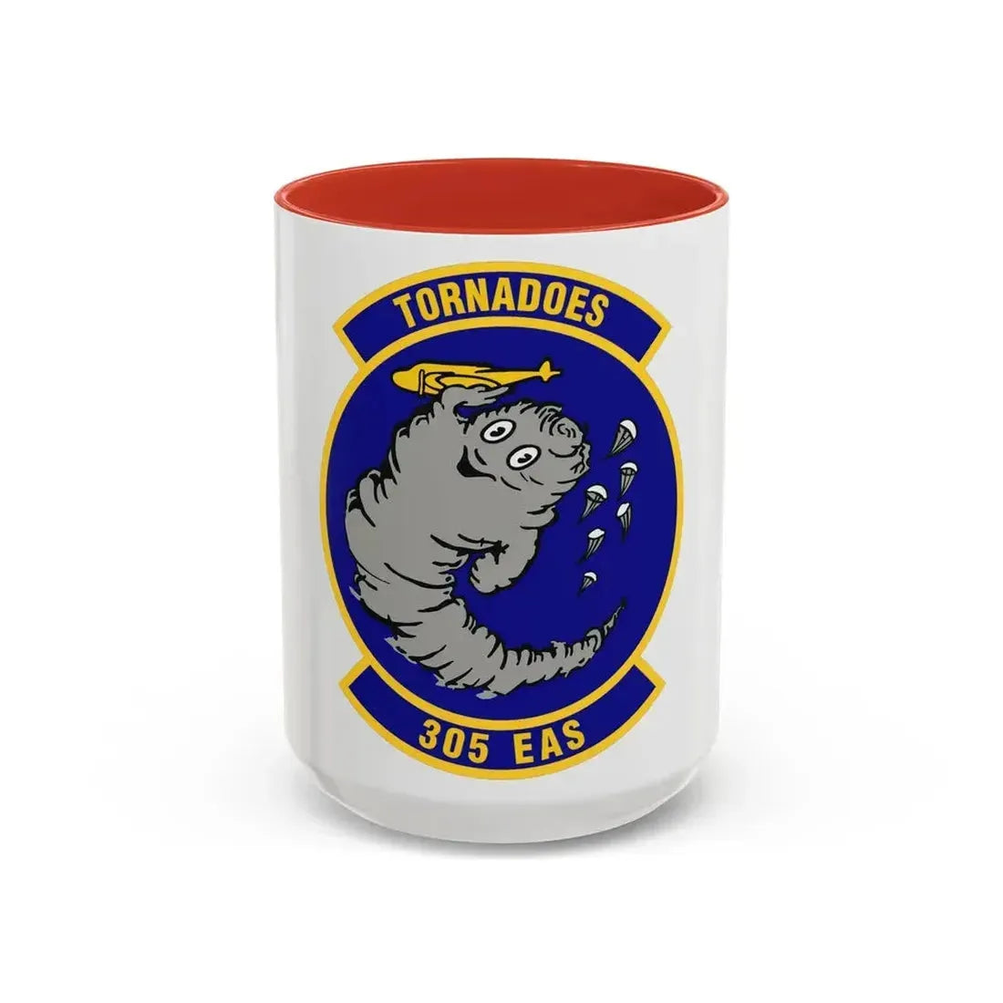 305th Expeditionary Airlift Squadron (U.S. Air Force) Accent Coffee Mug 15oz Red - Go Mug Yourself