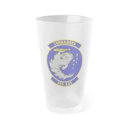 305th Expeditionary Airlift Squadron (U.S. Air Force) Frosted Pint Glass 16oz 16oz Frosted - Go Mug Yourself