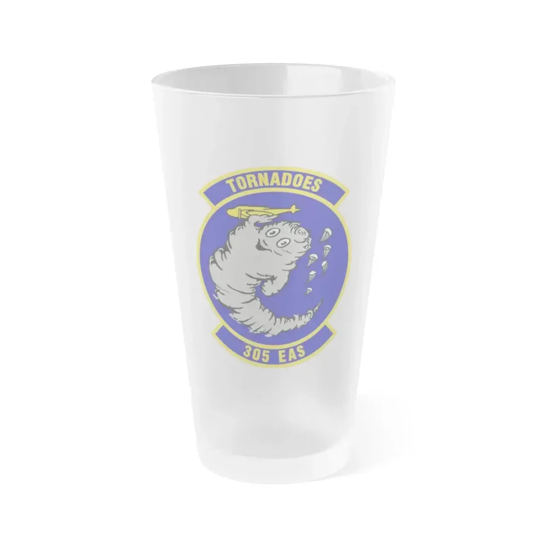 305th Expeditionary Airlift Squadron (U.S. Air Force) Frosted Pint Glass 16oz 16oz Frosted - Go Mug Yourself
