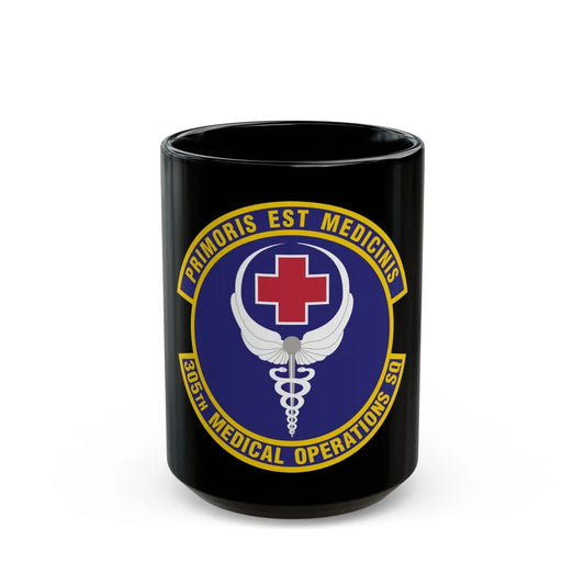 305th Medical Operations Squadron (U.S. Air Force) Black Coffee Mug-15oz-Go Mug Yourself