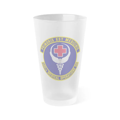 305th Medical Operations Squadron (U.S. Air Force) Frosted Pint Glass 16oz-16oz-Frosted-Go Mug Yourself