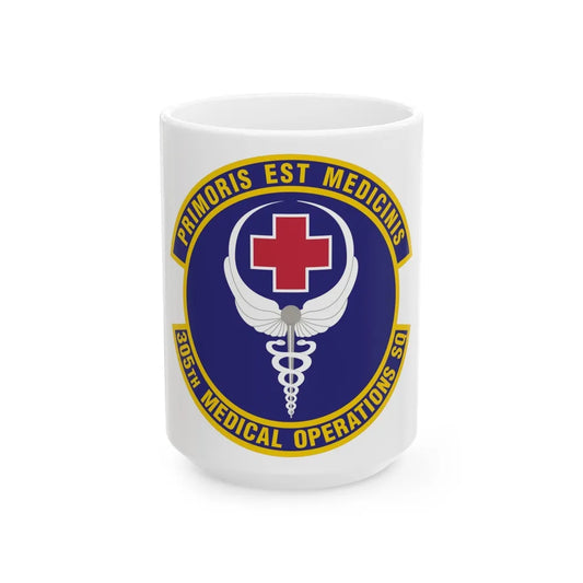 305th Medical Operations Squadron (U.S. Air Force) White Coffee Mug-15oz-Go Mug Yourself