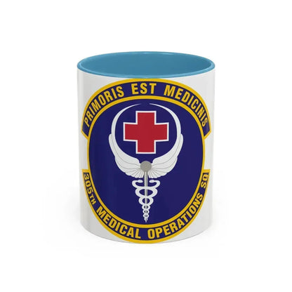 305th Medical Operations Squadron (U.S. Air Force) Accent Coffee Mug 11oz Light Blue - Go Mug Yourself