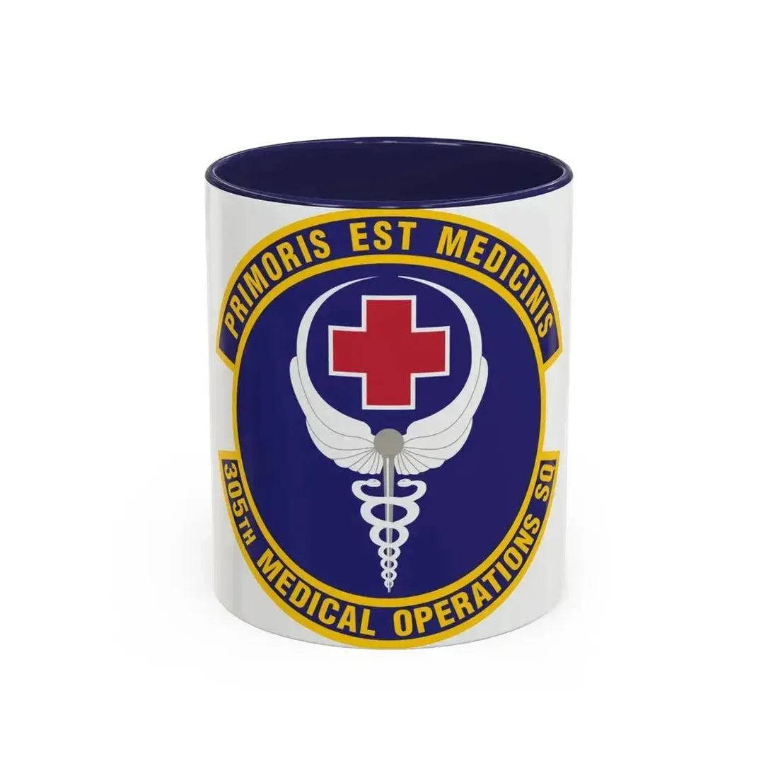 305th Medical Operations Squadron (U.S. Air Force) Accent Coffee Mug 11oz Navy - Go Mug Yourself
