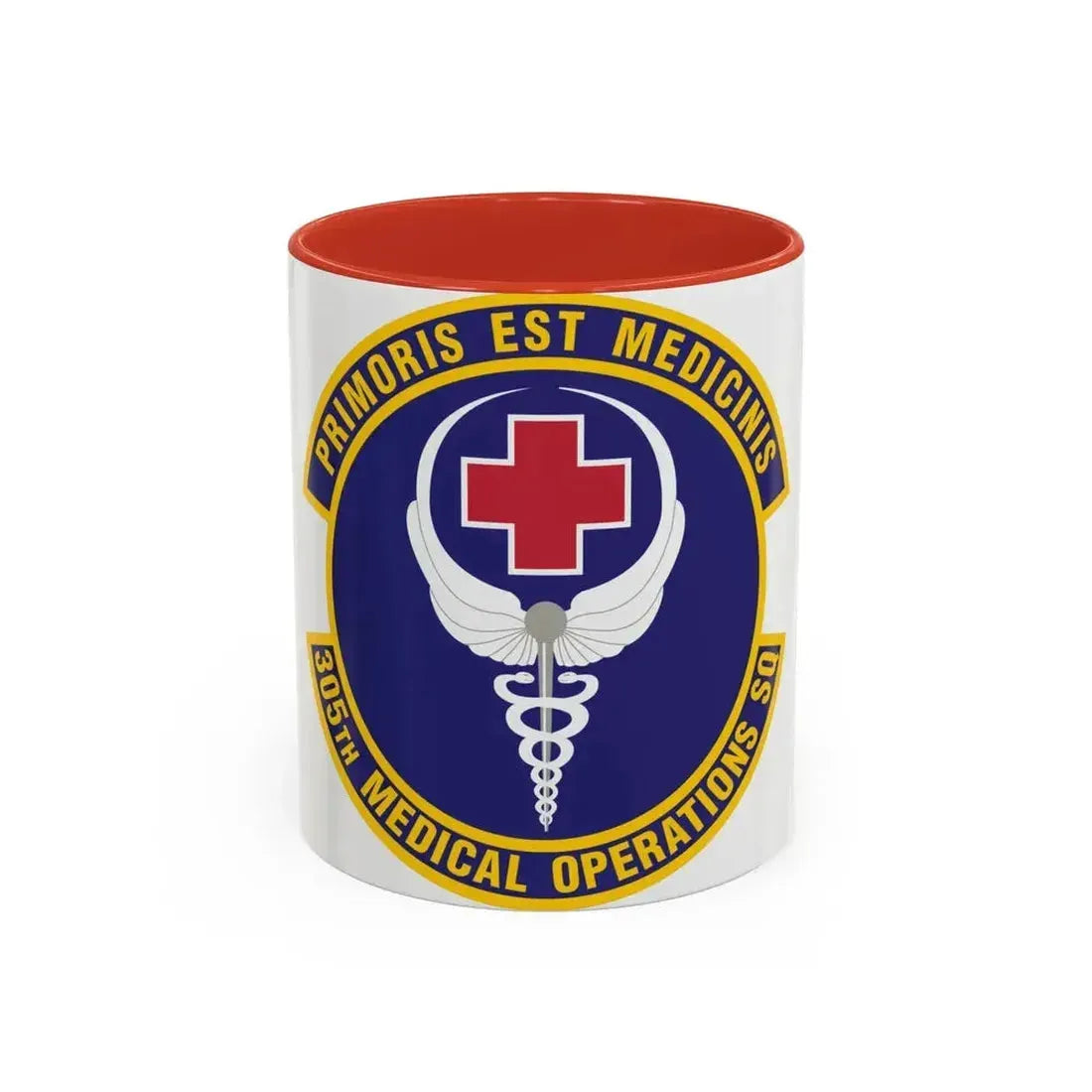 305th Medical Operations Squadron (U.S. Air Force) Accent Coffee Mug 11oz Red - Go Mug Yourself
