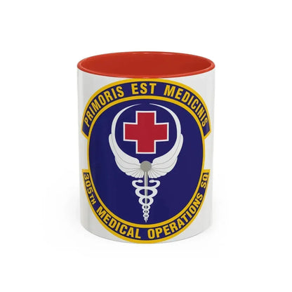 305th Medical Operations Squadron (U.S. Air Force) Accent Coffee Mug 11oz Red - Go Mug Yourself