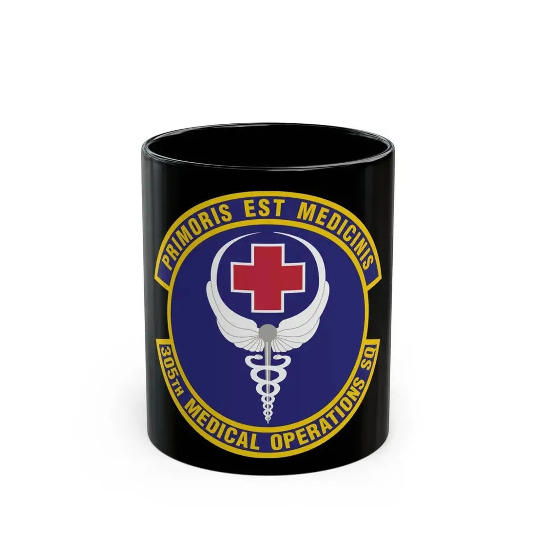 305th Medical Operations Squadron (U.S. Air Force) Black Coffee Mug 11oz - Go Mug Yourself