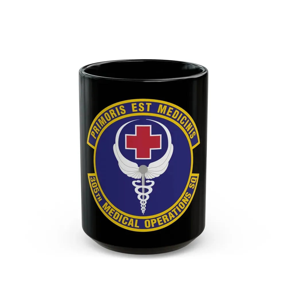305th Medical Operations Squadron (U.S. Air Force) Black Coffee Mug 15oz - Go Mug Yourself
