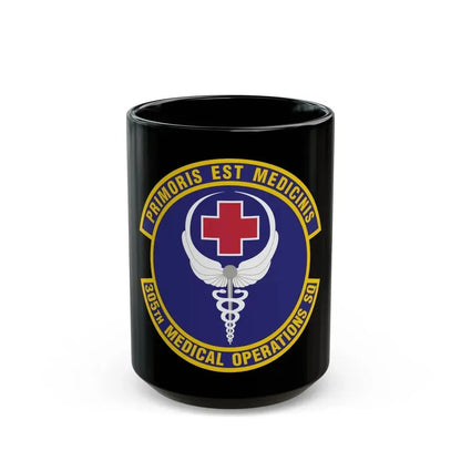 305th Medical Operations Squadron (U.S. Air Force) Black Coffee Mug 15oz - Go Mug Yourself
