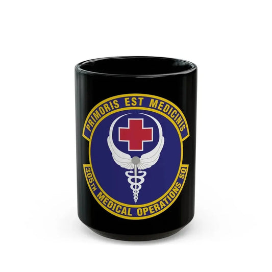305th Medical Operations Squadron (U.S. Air Force) Black Coffee Mug 15oz - Go Mug Yourself