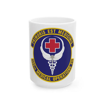 305th Medical Operations Squadron (U.S. Air Force) White Coffee Mug 15oz - Go Mug Yourself