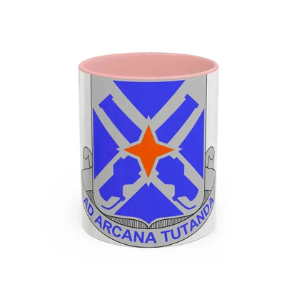 305th Military Intelligence Battalion (U.S. Army) Accent Coffee Mug 11oz Pink - Go Mug Yourself