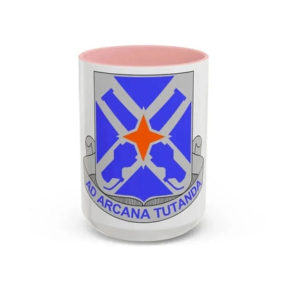 305th Military Intelligence Battalion (U.S. Army) Accent Coffee Mug 15oz Pink - Go Mug Yourself