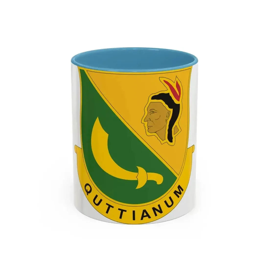 306 Military Police Battalion (U.S. Army) Accent Coffee Mug 11oz Light Blue - Go Mug Yourself
