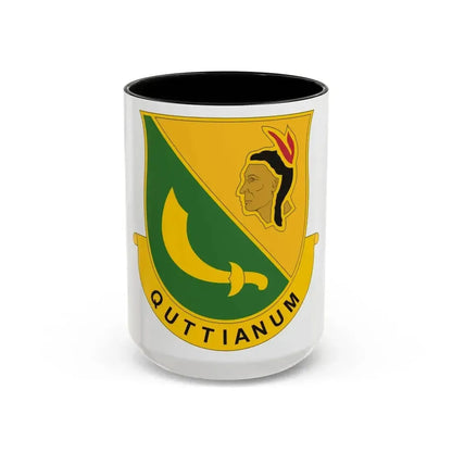 306 Military Police Battalion (U.S. Army) Accent Coffee Mug 15oz Black - Go Mug Yourself