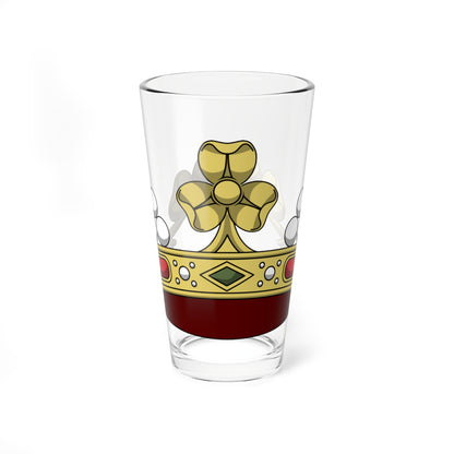 Crown of italian marquess corona normale (Italy) (Coat of Arms) Pint Glass 16oz