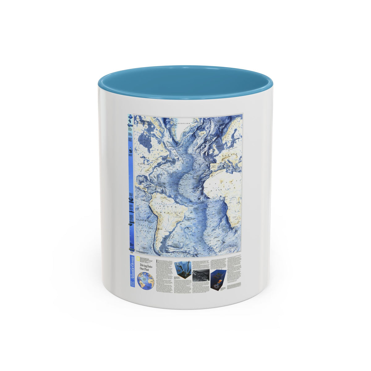 Atlantic Ocean (1990) (Map) Accent Coffee Mug