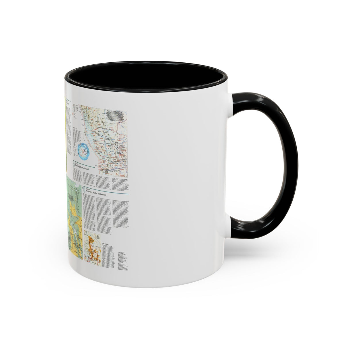 Canada - British Columbia 2 (1992) (Map) Accent Coffee Mug