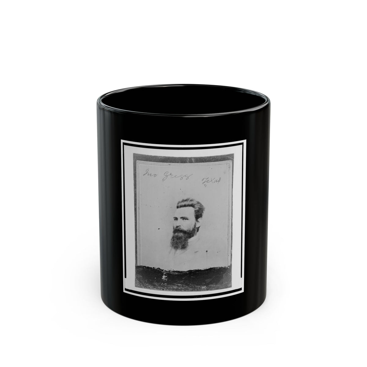 John Gregg, Brigadier General, C.S.A., Head-And-Shoulders Portrait, Facing Left (U.S. Civil War) Black Coffee Mug