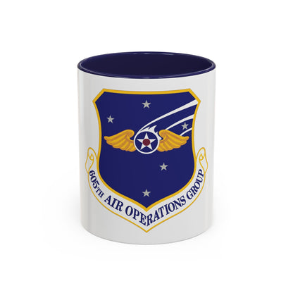 605th Air Operations Group (U.S. Air Force) Accent Coffee Mug