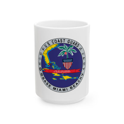 Base Miami Beach (U.S. Coast Guard) White Coffee Mug