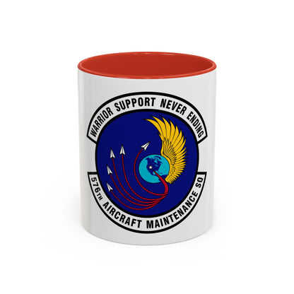 576th Aircraft Maintenance Squadron (U.S. Air Force) Accent Coffee Mug