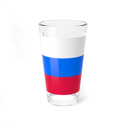 Flag of Russia CMYK (Russia) Pint Glass 16oz