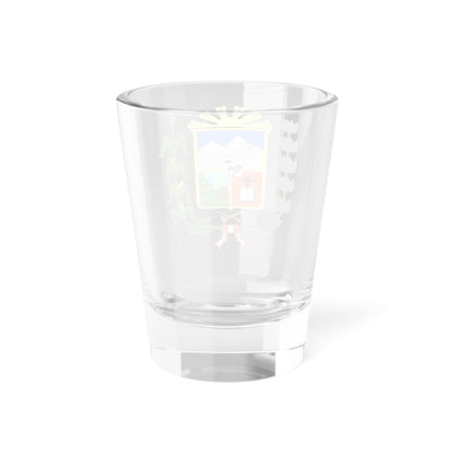 Escudo del distrito de Puquina (Peru) (Coat of Arms) Shot Glass 1.5oz