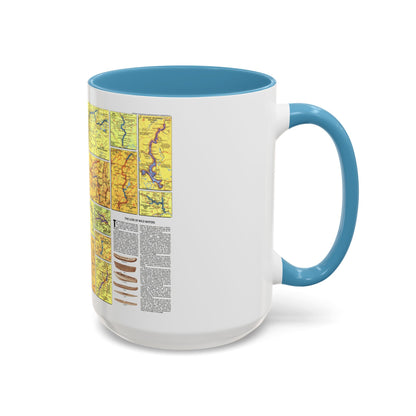 USA - Wild and Scenic Rivers 2 (1977) (Map) Accent Coffee Mug