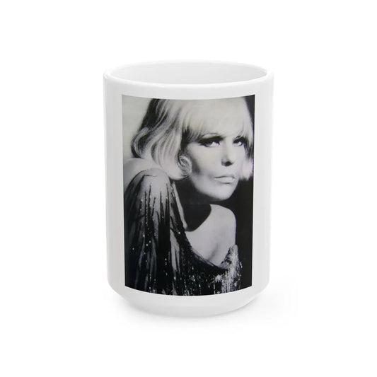 Kim Novak #378 (Vintage Female Icon) White Coffee Mug-15oz-Go Mug Yourself