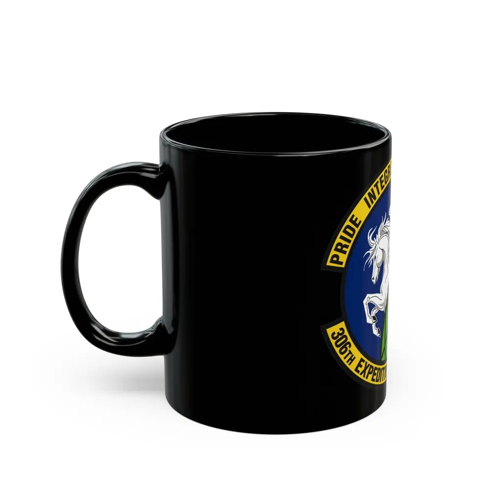 306th Expeditionary Airlift Squadron (U.S. Air Force) Black Coffee Mug-Go Mug Yourself