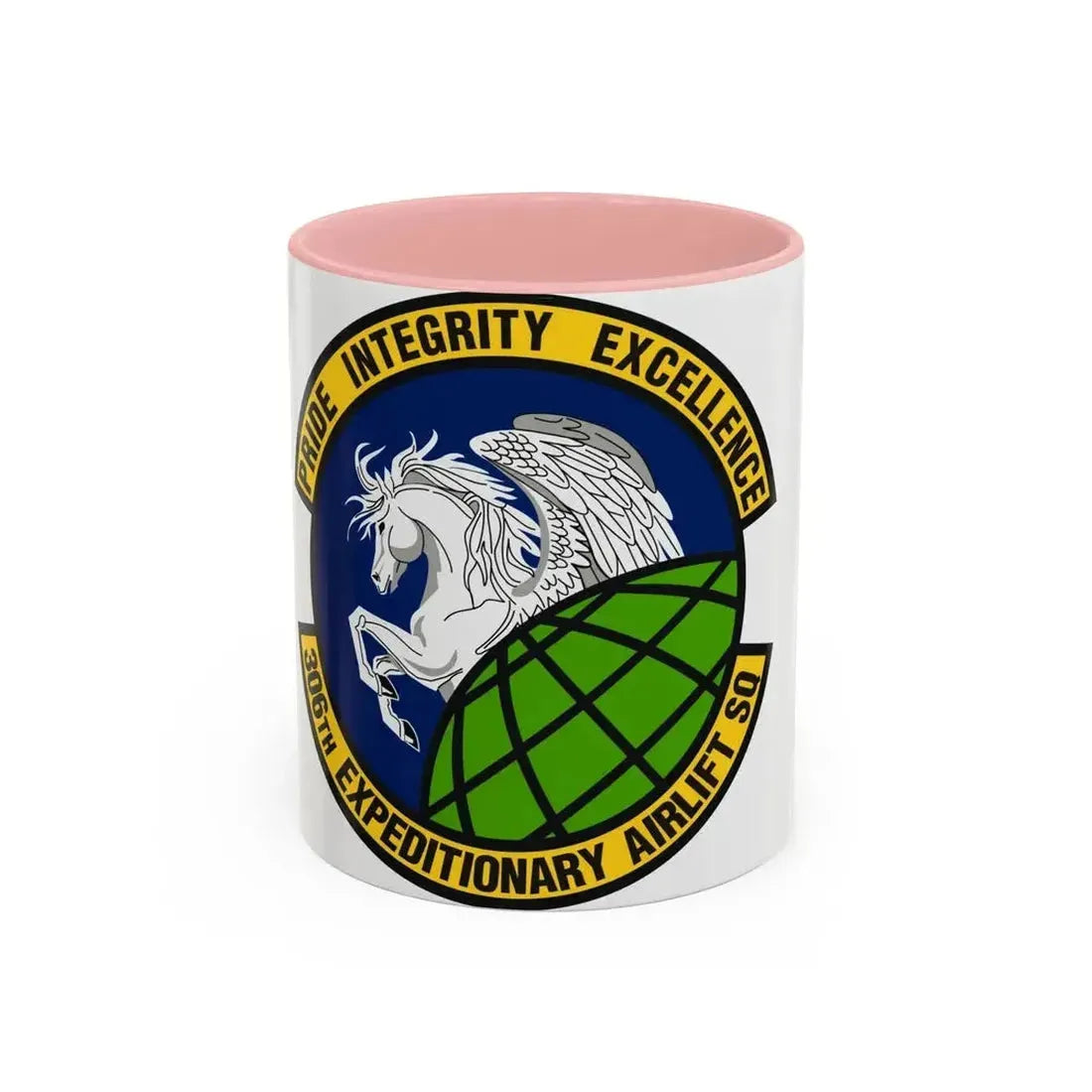 306th Expeditionary Airlift Squadron (U.S. Air Force) Accent Coffee Mug 11oz Pink - Go Mug Yourself